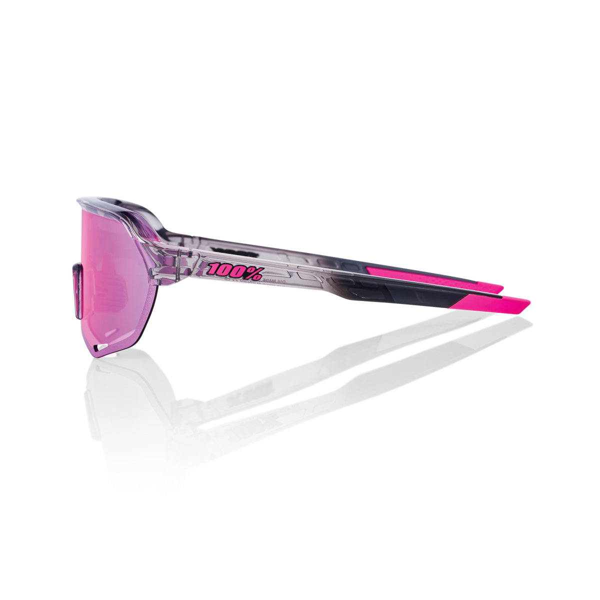 S2 - Polished Translucent Grey - Purple Multilayer Mirror Lens